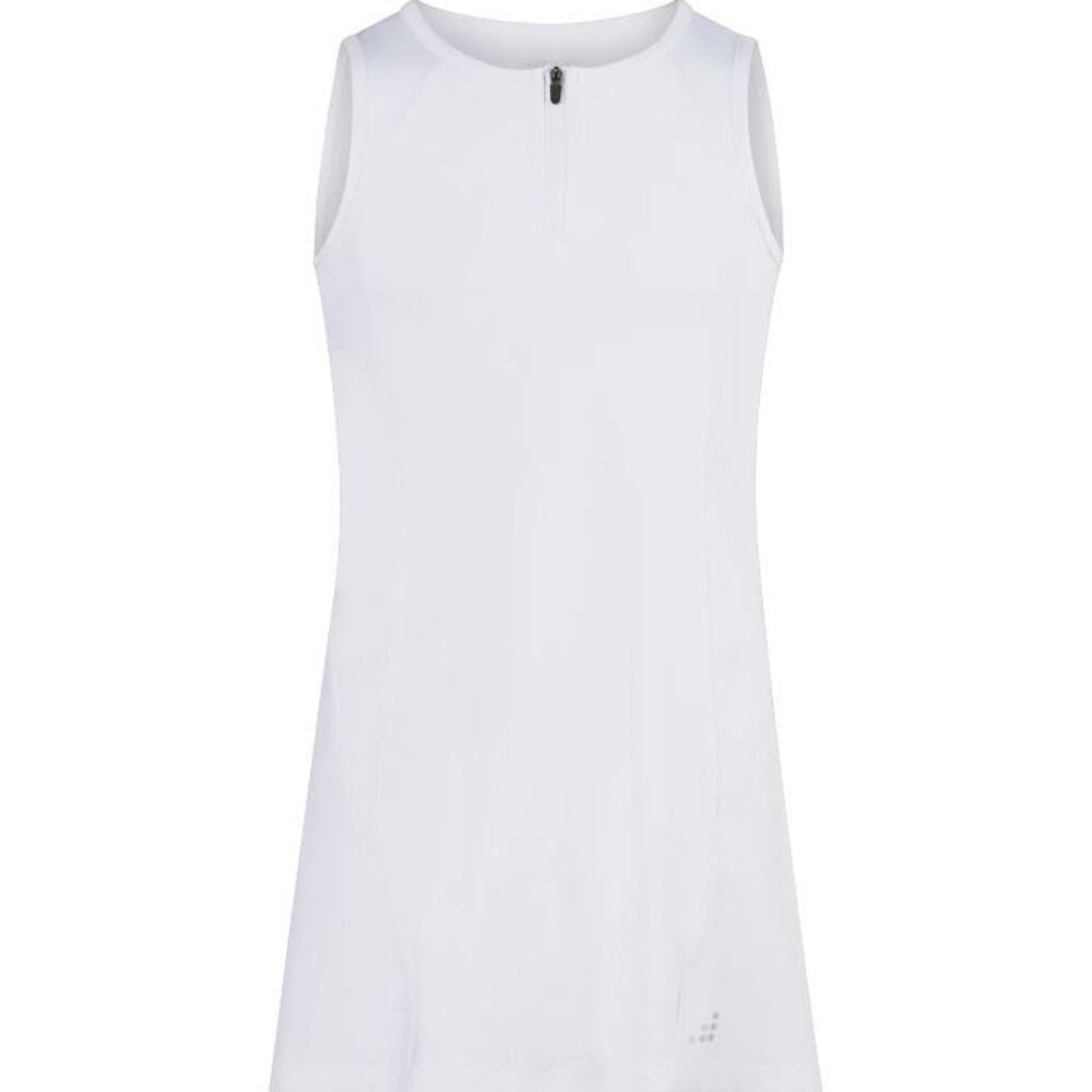 BCG Girls Sleeveless Tennis 1/4 Zip‎ UPF 50+ Swing Dress in White XL(16) $35